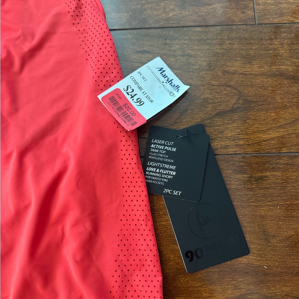 90 Degree By Reflex Red Athleticwear Set - Picture 2 of 11